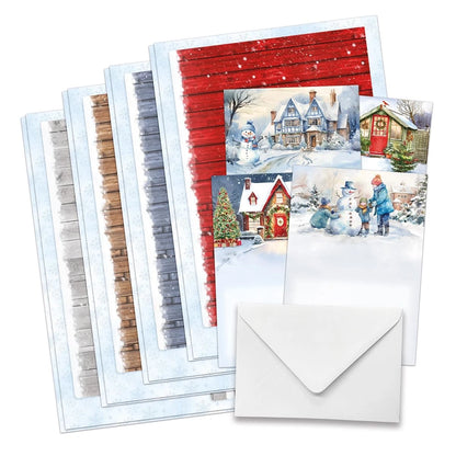 Katy Sue Christmas Garden Finished cards are 5.3 x 7 inches, mixed colors