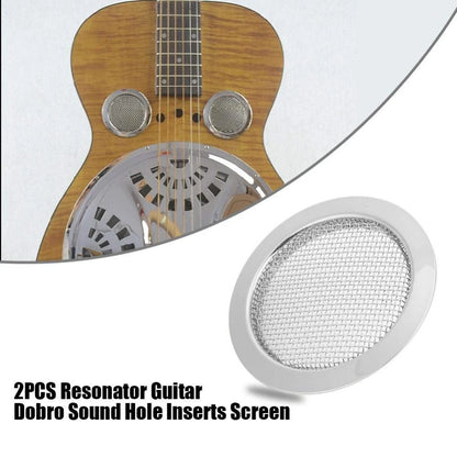 2 PCS Resonator Guitar Screen, Dobro Screen Speaker Grille...