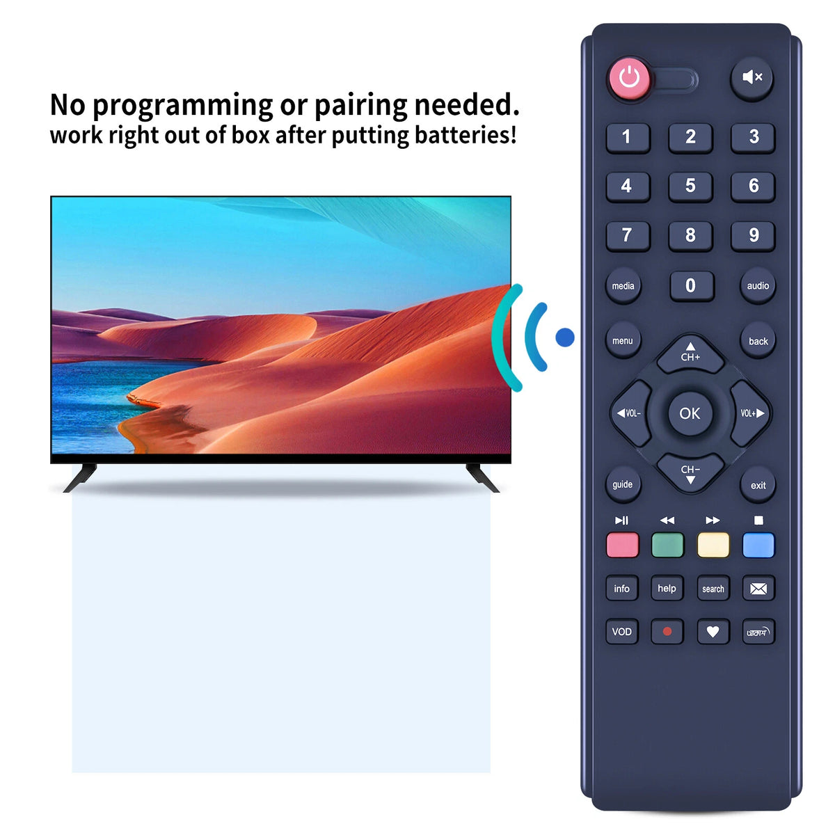 For Akash Dth Set Top Box Replacement Remote Control