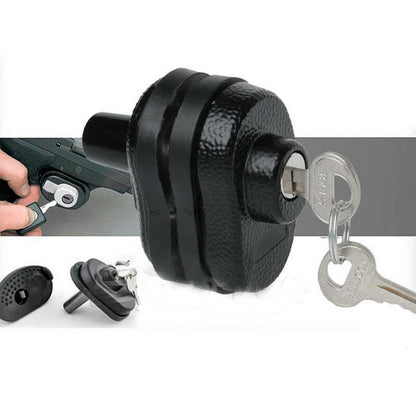 Black 1Pc Key Gun Trigger Lock For Firearms Pistol Rifle Shotgun