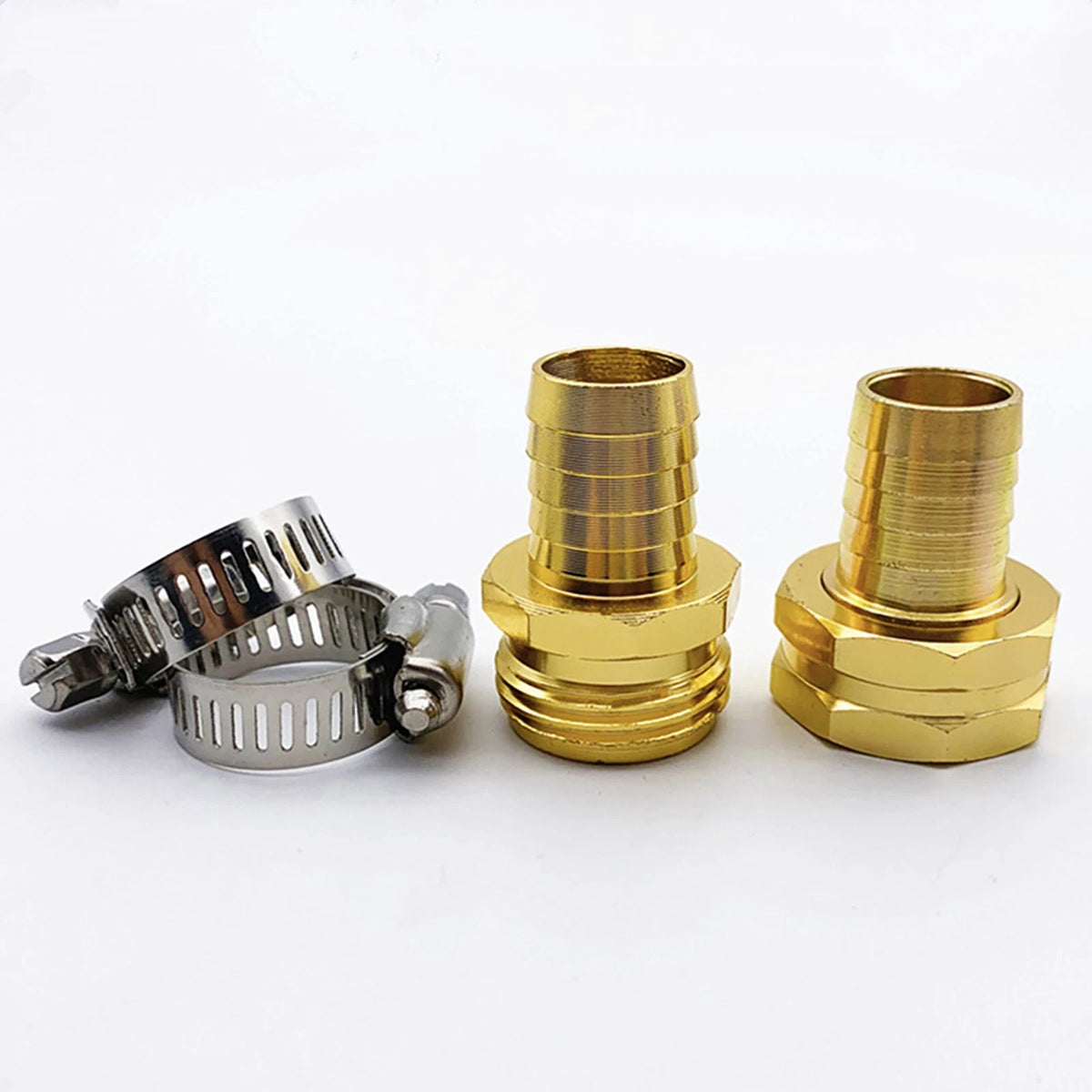 Garden Brass Mender End Repair Kit Hose 3/4" Male Female 3 Pack Quick Connector