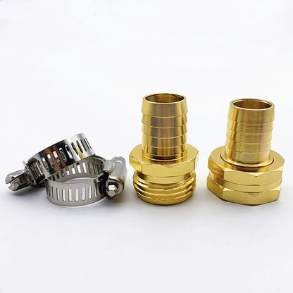 Garden Brass Mender End Repair Kit Hose 3/4" Male Female 3 Pack Quick Connector