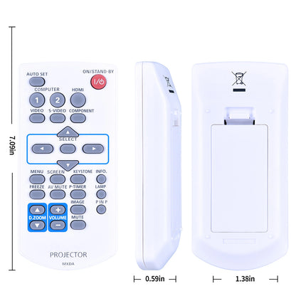 MXDA Replaced Remote Control Compatible with Panasonic LCD Projector