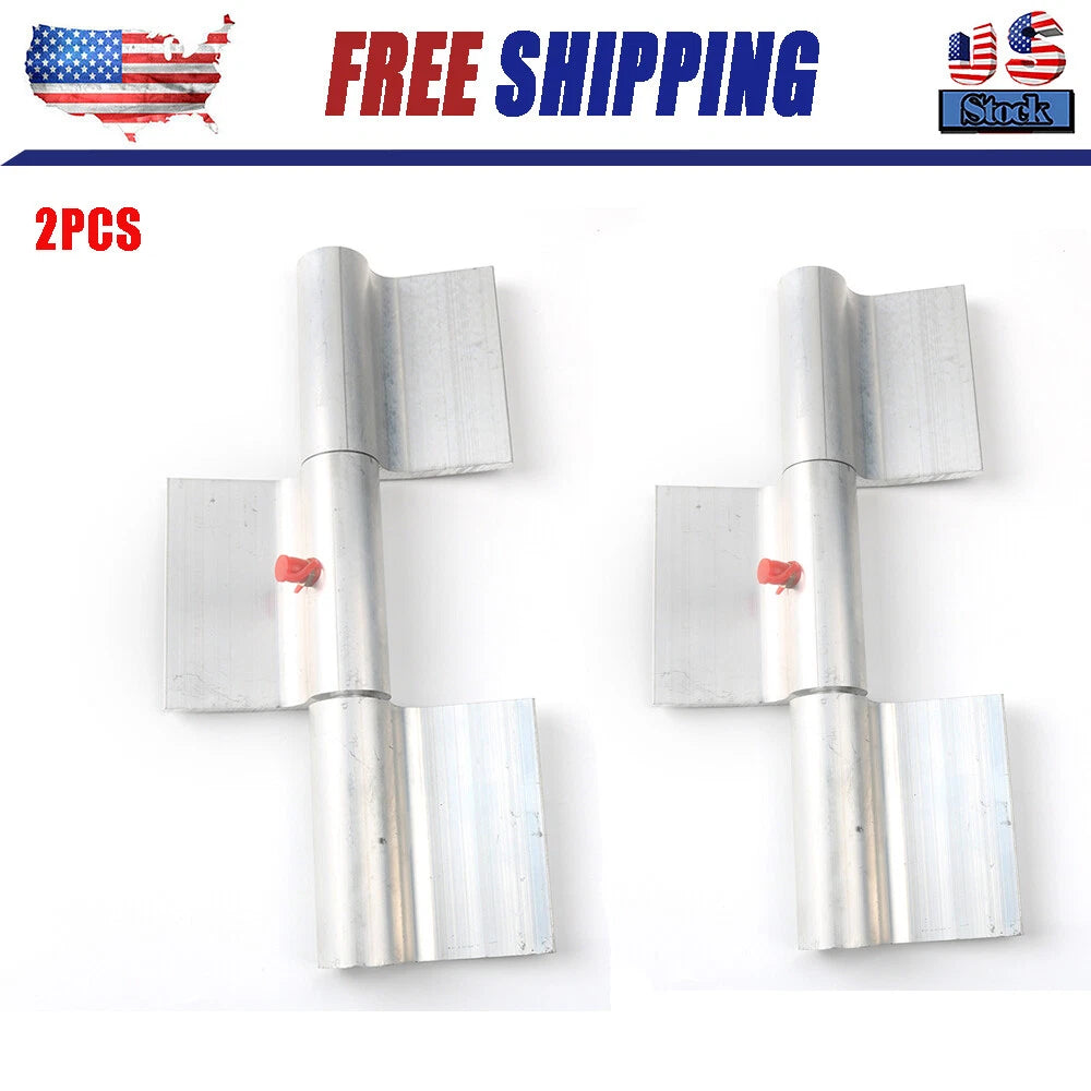 2 PCS Aluminum Greaseable Weld on Door Hinge Ramp Gate Trailer Truck