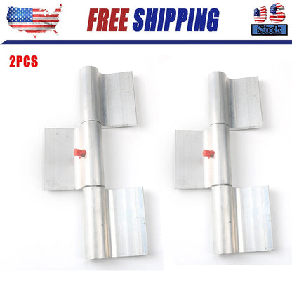 2 PCS Aluminum Greaseable Weld on Door Hinge Ramp Gate Trailer Truck
