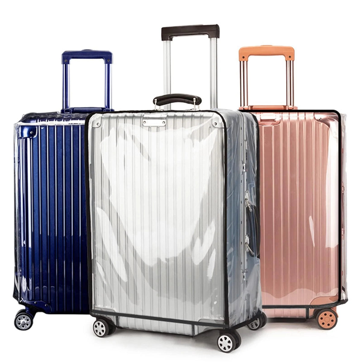 T Tersely Clear PVC Suitcase Cover Protectors 20/24/26/28/30 22inch,