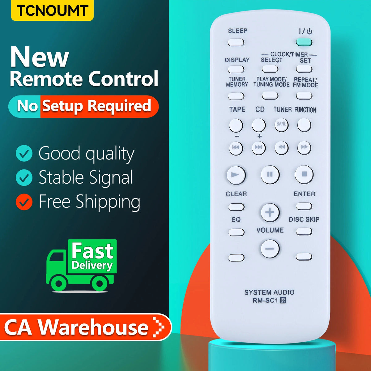RM-SC1 Remote Control For Sony Mini Hi-Fi CMT-NE3 MHC-GX250 MHCGX250 MHC-GX450