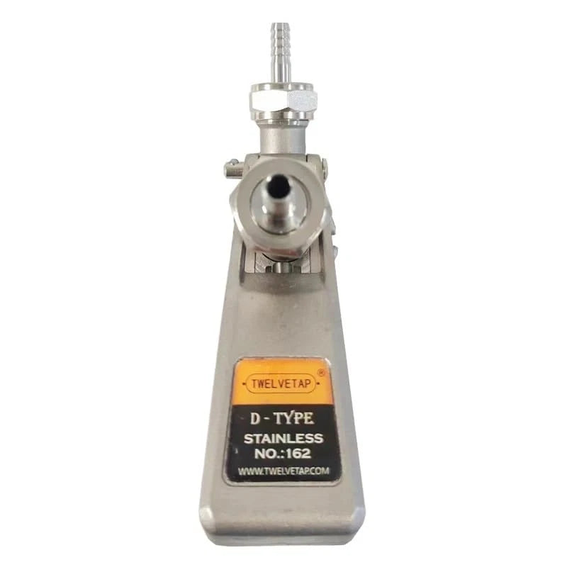 TWELVETAP All Stainless Steel 304 D Type Beer Coupler,Beer D-Type, Silver