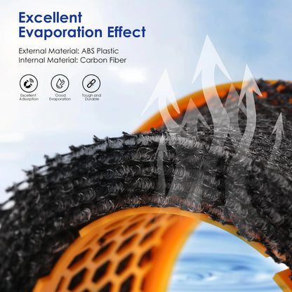 WYWY.Wide 2 Pack Air Purifier Carbon Fiber Evaporator Two Packs, Orange
