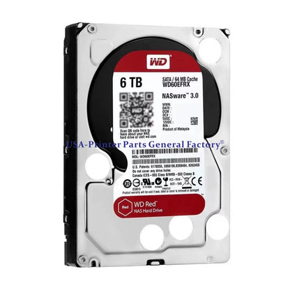 Fits For WD60EFRX WD Red 3.5" 6TB NAS ware 3.0 68L0BN1 68MYMN1 SATA 64MB HDD