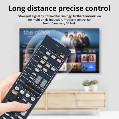 RAV523 ZJ66520 Remote Control For Yamaha AV Receiver HTR-2067 HTR2067