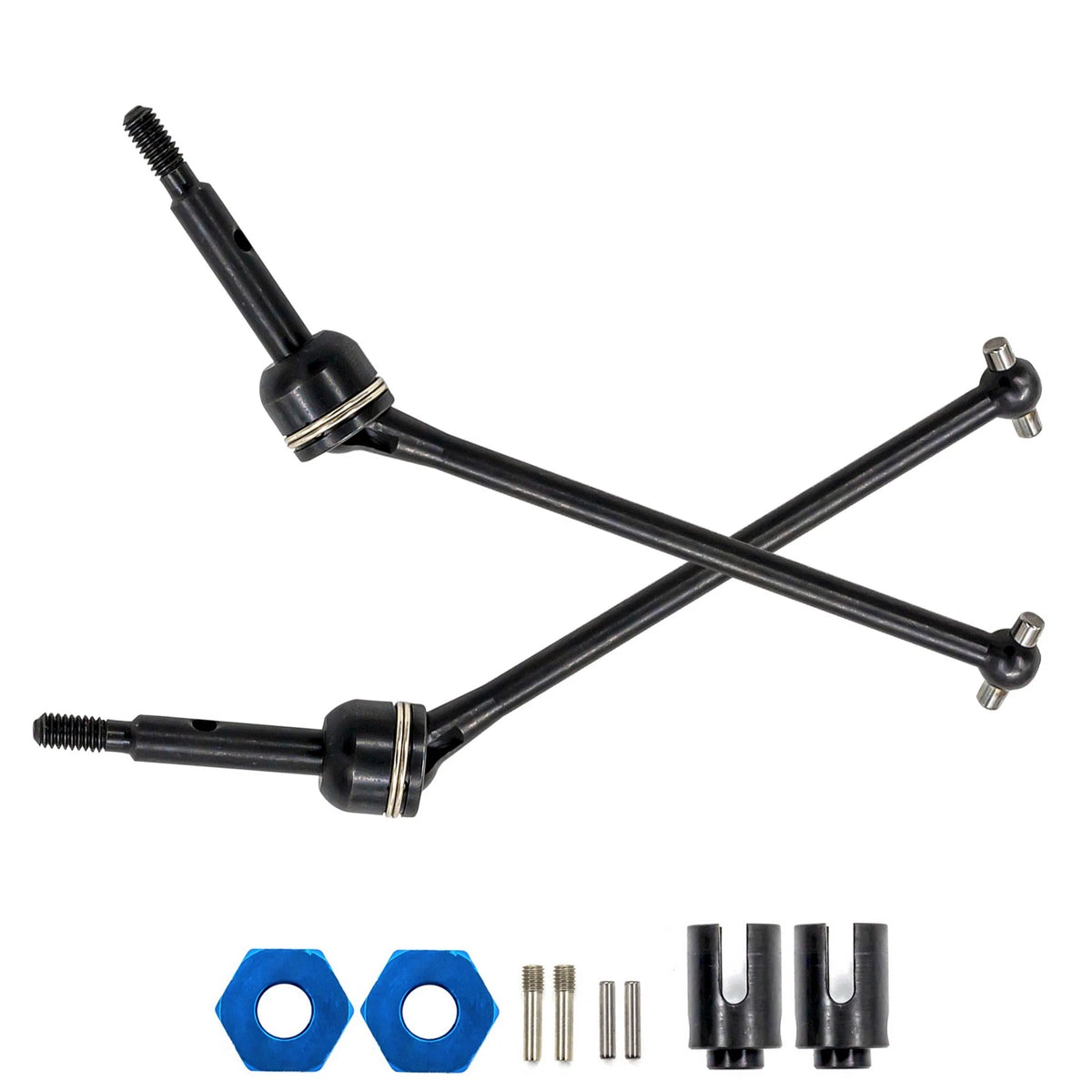 Steel CVD Drive Shafts For Traxxas 1/10 Slash 4x4 Rustler 2WD RC Car Replacement