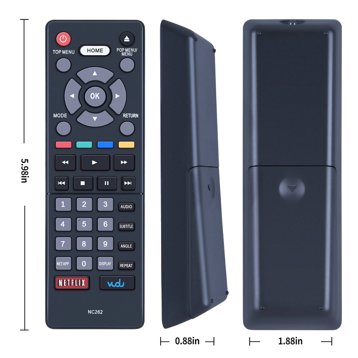 NC262 For Magnavox DVD Player Replace Remote Control MBP5320F