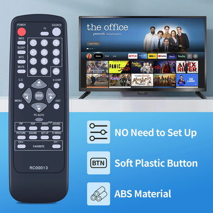 RC00013 Replacement Remote Control For ViewSonic LCD TV N2750W