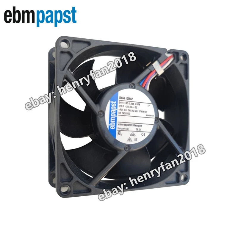 Ebmpapst 8454/2H4P Axial Fan DC 24V 6.8W 0.28A 80*80*25MM 4-wire PWM Cooling Fan