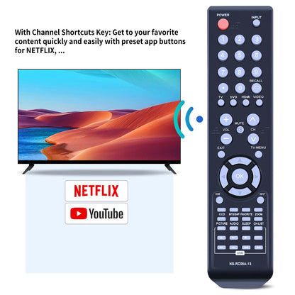 NS-RC05A-13 Remote Control For Insignia DVD Combo TV NS-19ED200NA14