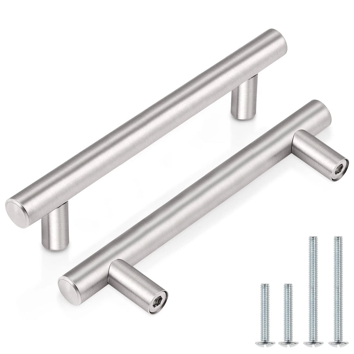 Probrico 30 Pack| 3-1/2 Inch Hole Center hole center 3-1/2", Brushed Nickel