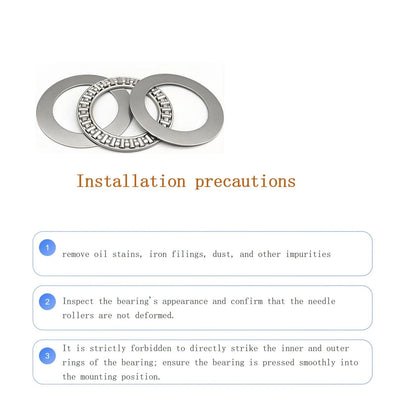2 PCS AXK4060 High Precision Thrust Needle Roller Bearings with 40*60mm
