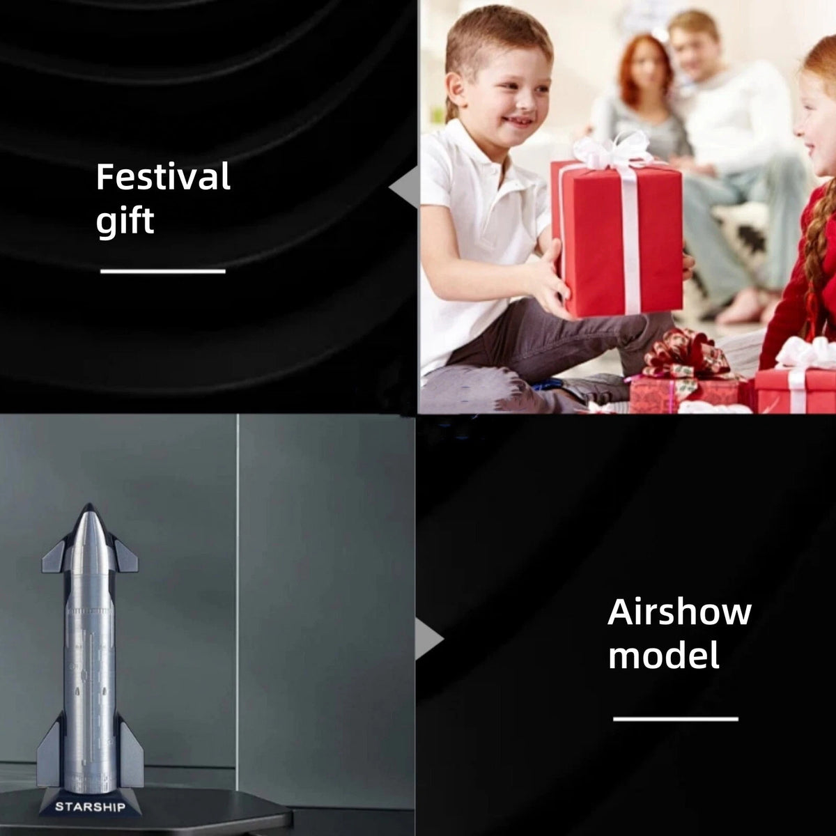 21cm 1/240 For SpaceX Starship S24 Falcon Heavy Dragon Spaceship Model Craft