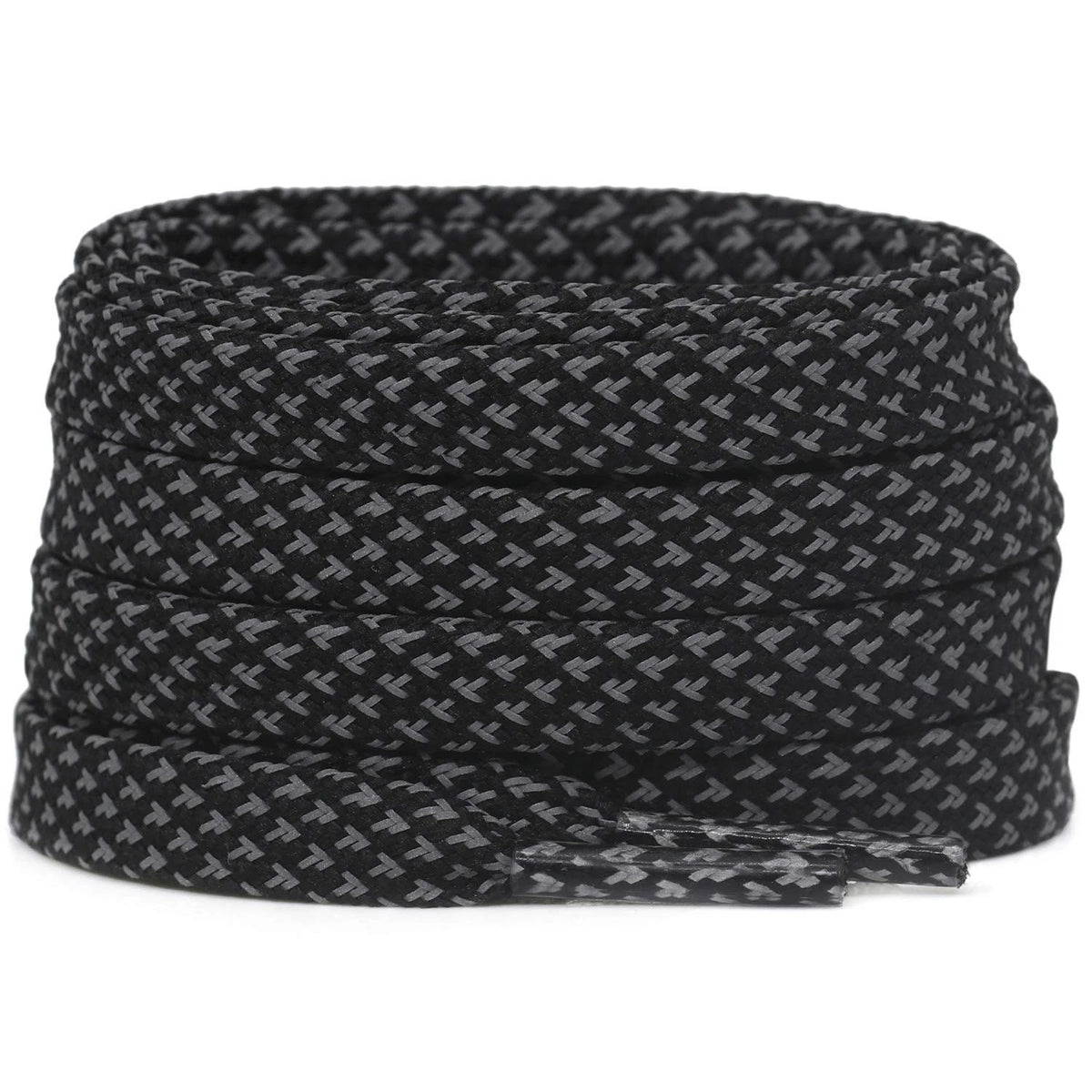 DELELE 2 Pairs Reflective Shoelace Flat Black 63 inch (160CM), 02