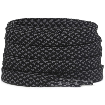 DELELE 2 Pairs Reflective Shoelace Flat Black 63 inch (160CM), 02