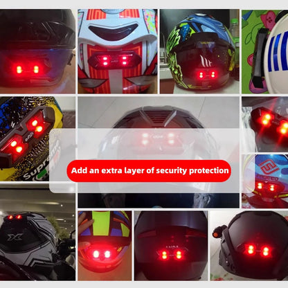 Waterproof Motorcycle Rear LED Helmet Light USB Rechargeable Light Replacement