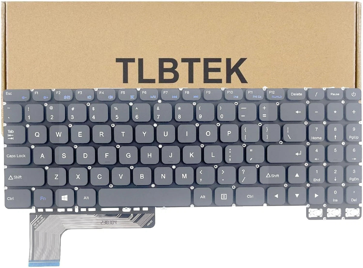 TLBTEK Keyboard Replacement Compatible with Gateway GWTN156-11BK Gray