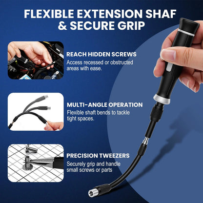 152-in-1 Precision Screwdriver Set, Electronics Repair Kit with Manual, Black