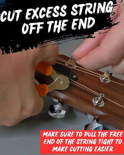 Guitar String Winder, Cutter and Bridge Pin Puller - 3-in-1 Guitar...