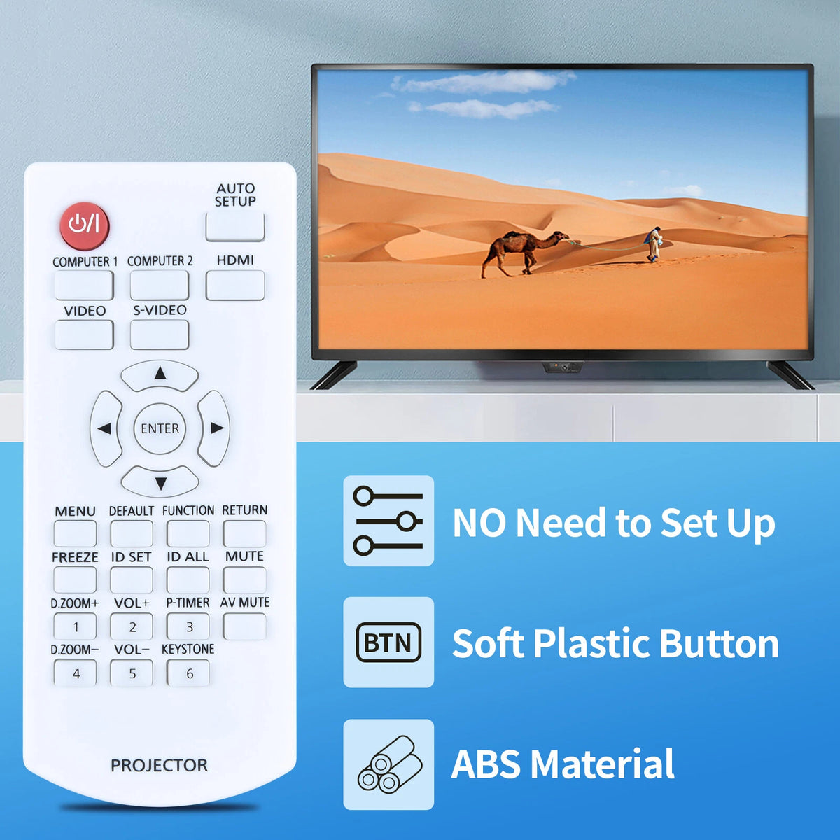 N2QAYA000070 TV For Panasonic LCD Projector Replace Remote Control PT-VX420