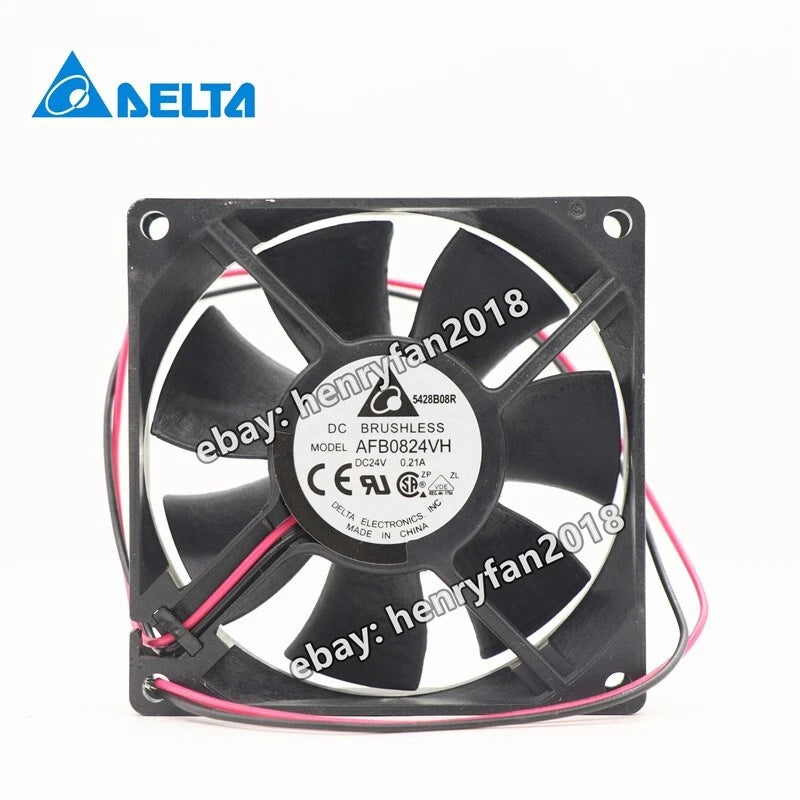 Delta Fan AFB0824VH DC 24V 0.21A  2-Wires 80*80*25MM Server / Case Cooling Fan