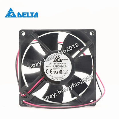 Delta Fan AFB0824VH DC 24V 0.21A  2-Wires 80*80*25MM Server / Case Cooling Fan