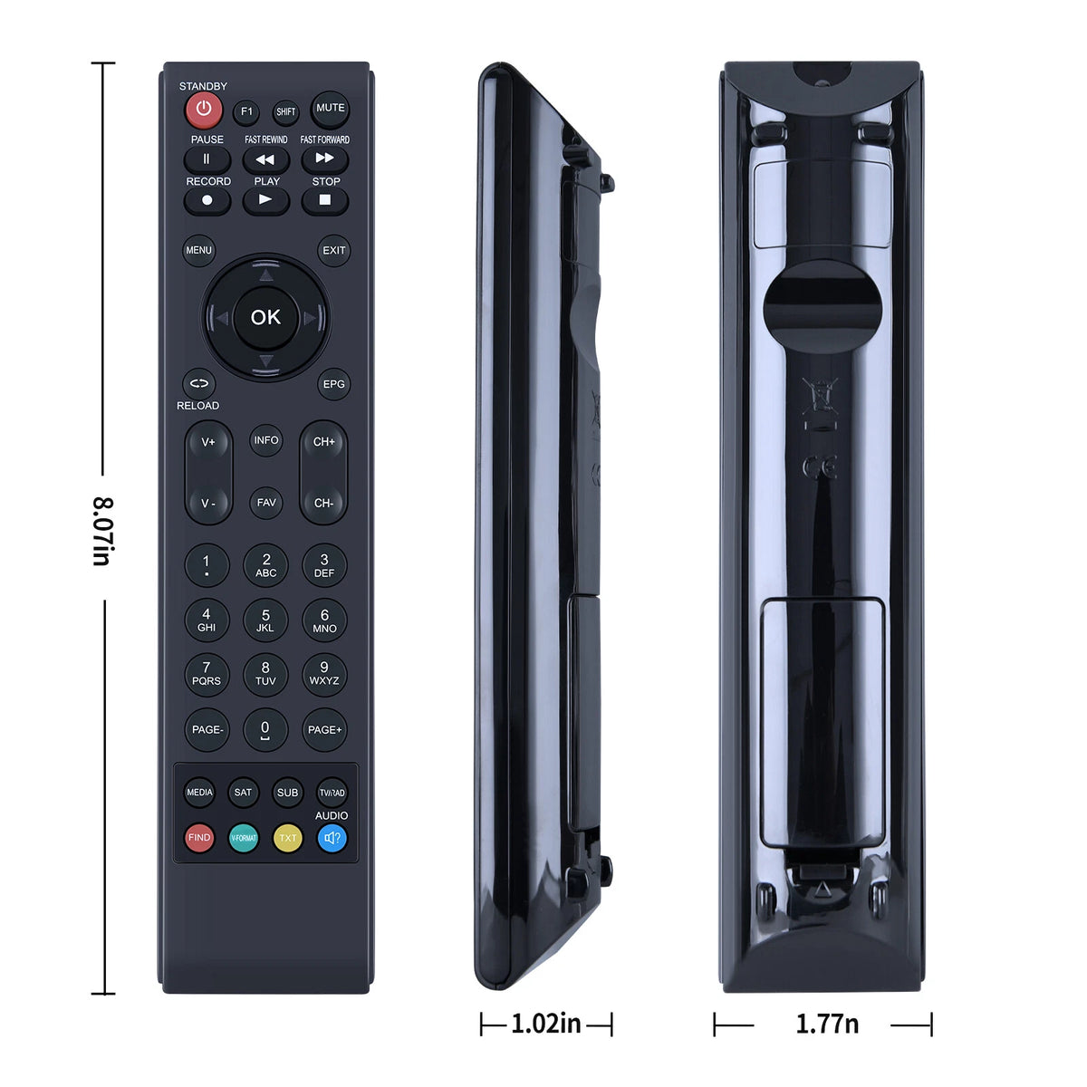 Remote Control For AB CRYPTOBOX 500HD, 550HD, 625HD, 600HD, 650HD,752HD mini