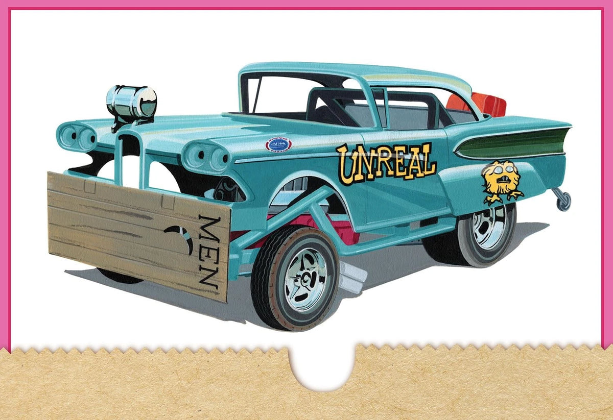 AMT 1958 Edsel AWB Funny Car Unreal 1:25 Scale Model Kit 7.5 inches, White