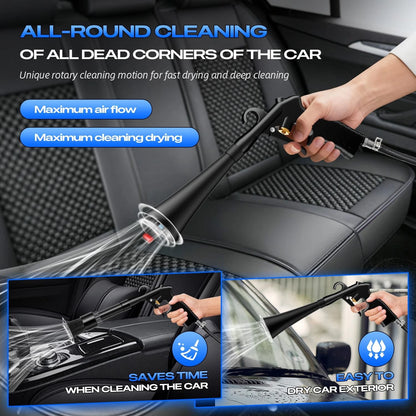 BRNMLD Car Cleaning Gun Detailing Interior Dryer Air Blow Gun, High Blue
