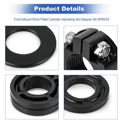 Front Mount Pivot Plate Cylinder Adjusting Nut Spacer Kit HP6033