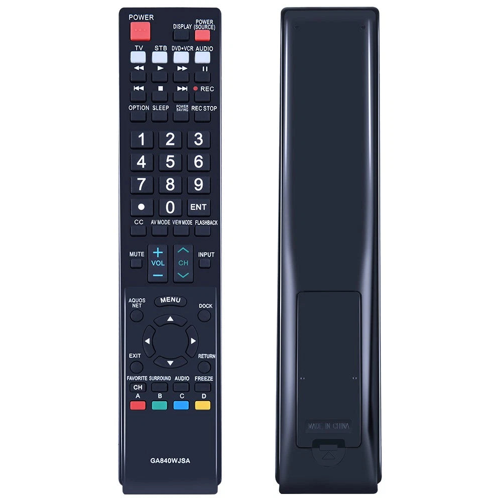 GA840WJSA Remote Control For Sharp TV LC-40LE810UN LC-46LE810UN LC-52LE810UN