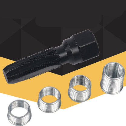 M14 x1.25 Spark Plug Rethread Thread Repair Kit Reamer Tap with 4 Inserts D