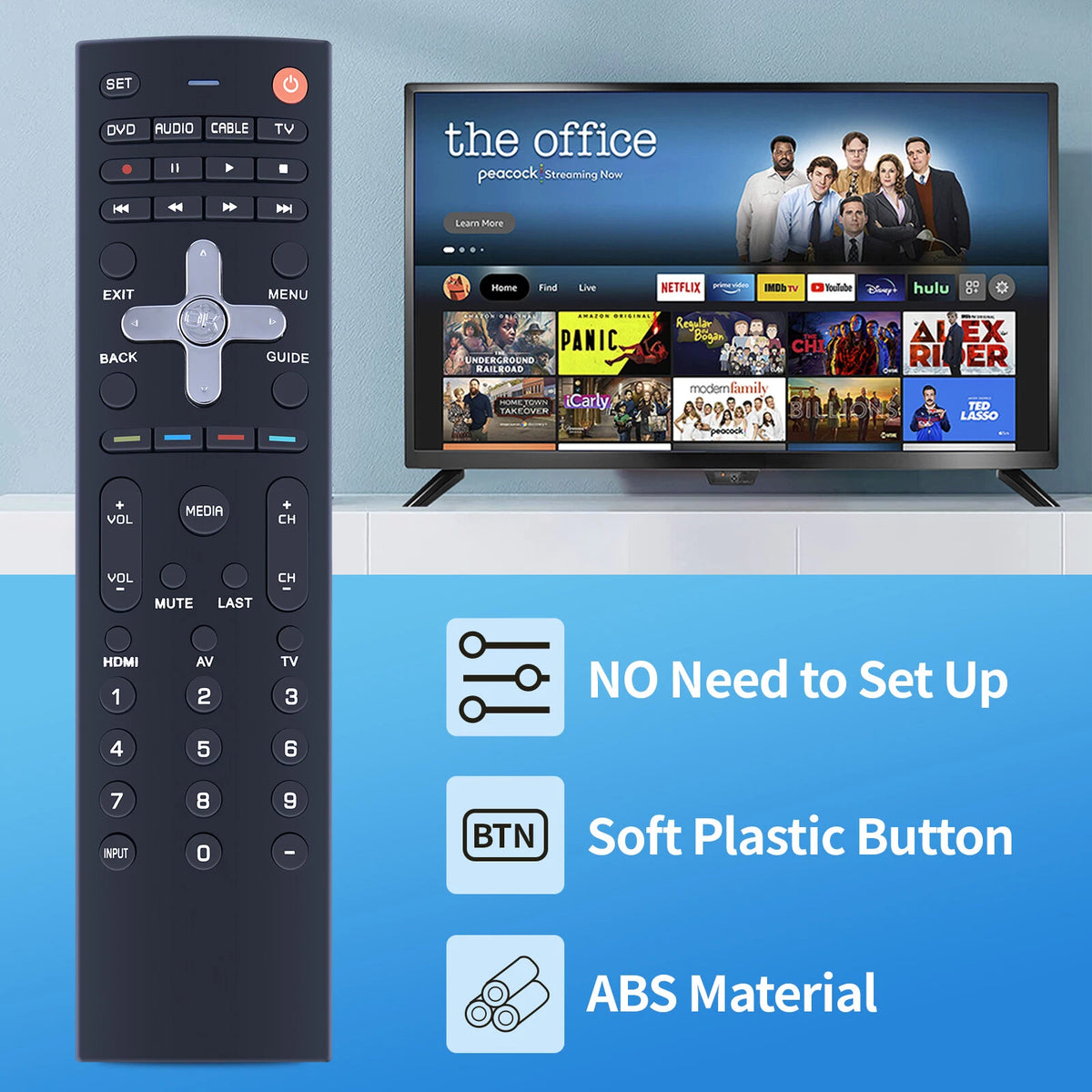 VUR12 Remote Control For Vizio TV M420NV M370NV M320NV M421NV M320NV-CA