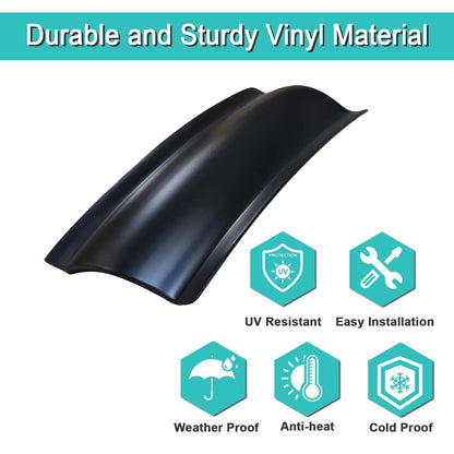 Reggory 1" RV Trim Molding Insert, 100ft UV Resistant 1200"L x 1"W, Black