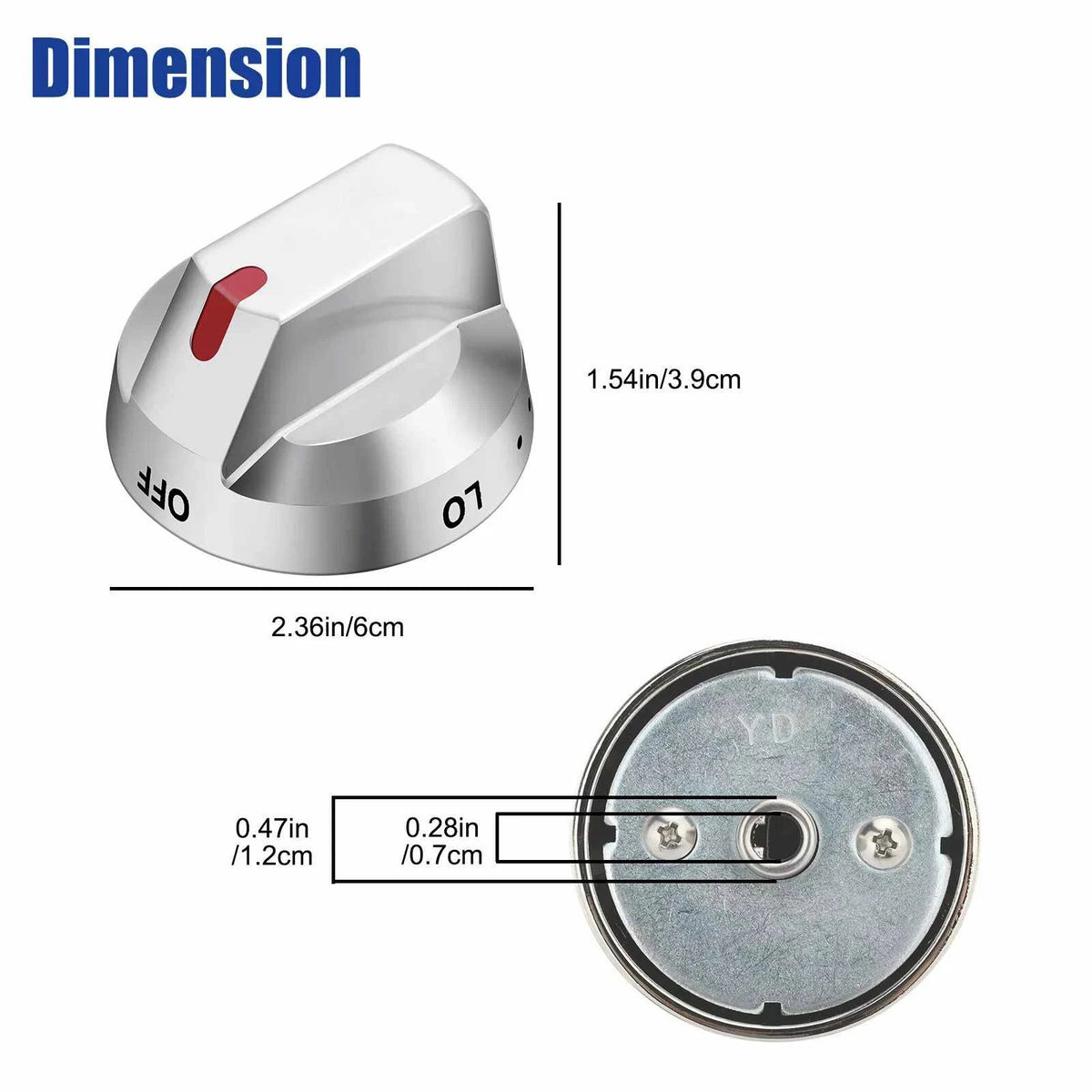 5Pcs DG64-00473A Gas Stove Top Burner Dial Knob Range Oven For Samsung