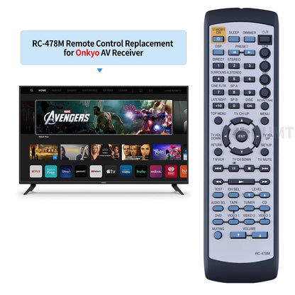 RC-478M Remote Control For Onkyo AV Receiver HT-R500 HT-S650 TX-SR500