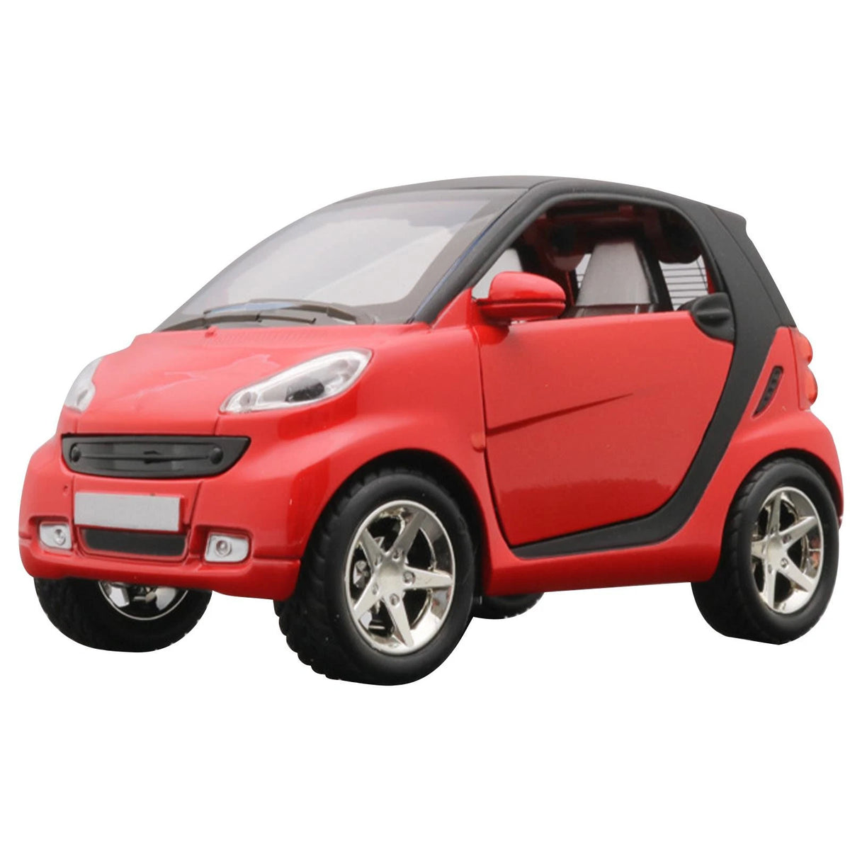 1:32 Red Model Car Toy Vehicle Kid Gift With Sound&Light Effect For Smart ForTwo