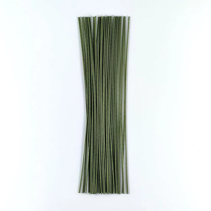 70 pcs Floral Wire, 16 Gauge Stem Dark Green Paper Wrapped for 16