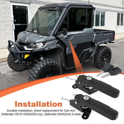 Front Deluxe Door Locks Upgrade Kit For Can-Am Defender 2017-2025 715009951