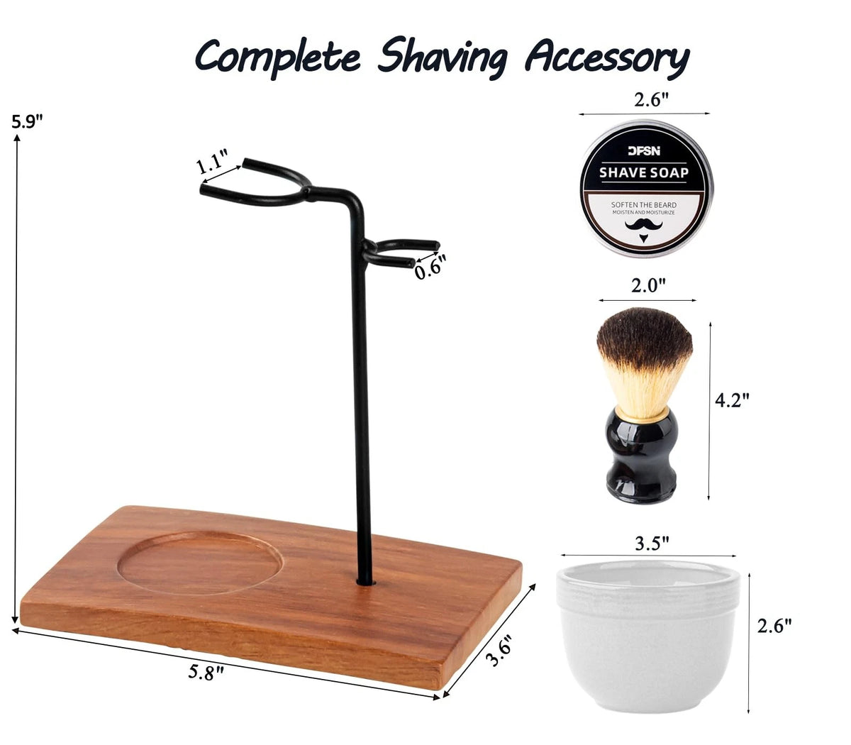 dgudgu Safety Razor Shave Kit Mens Shaving For Men Black black