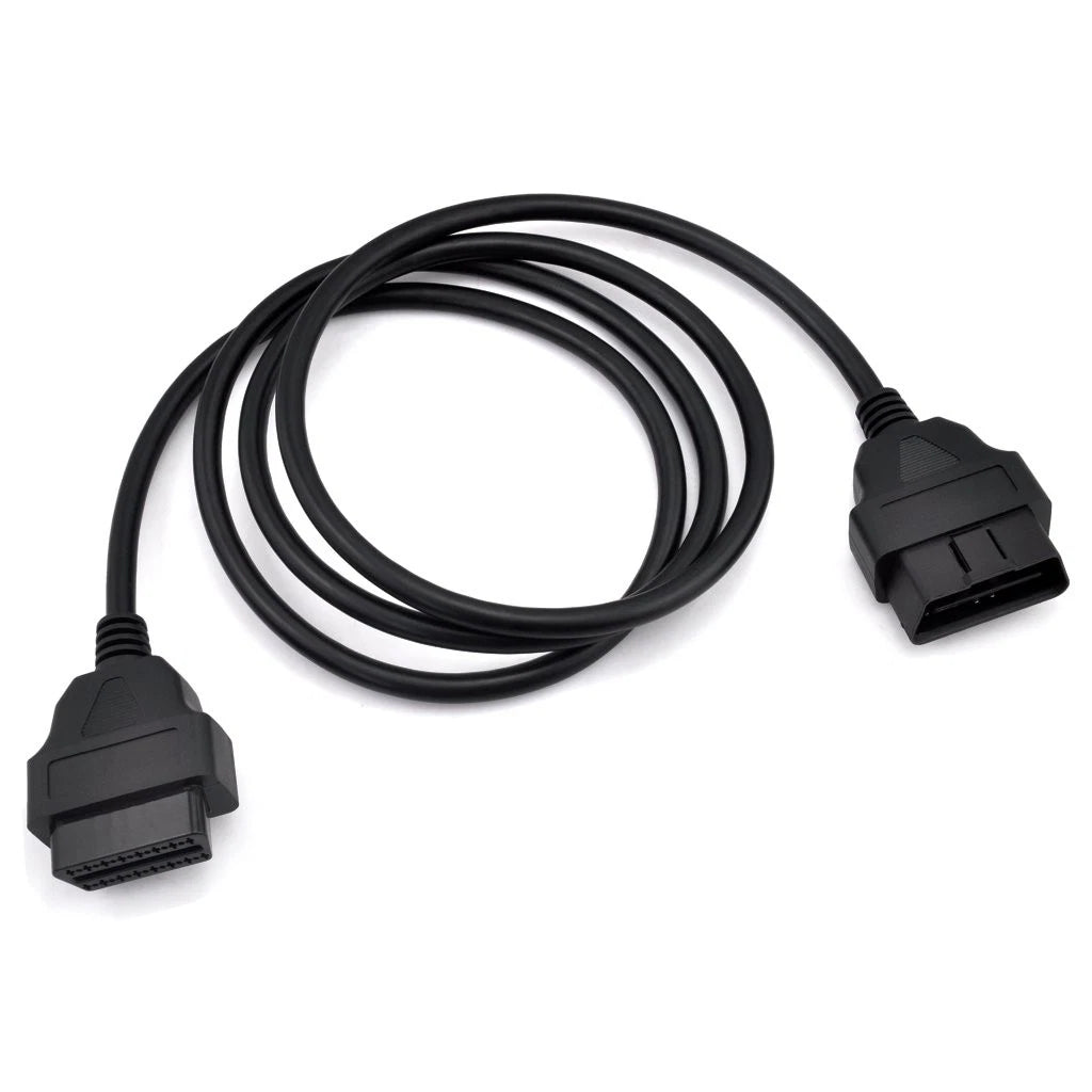 iKKEGOL 5ft 150cm 1.5M OBD-II OBD2 16 Pin Auto Car Male to Female OBD, Black