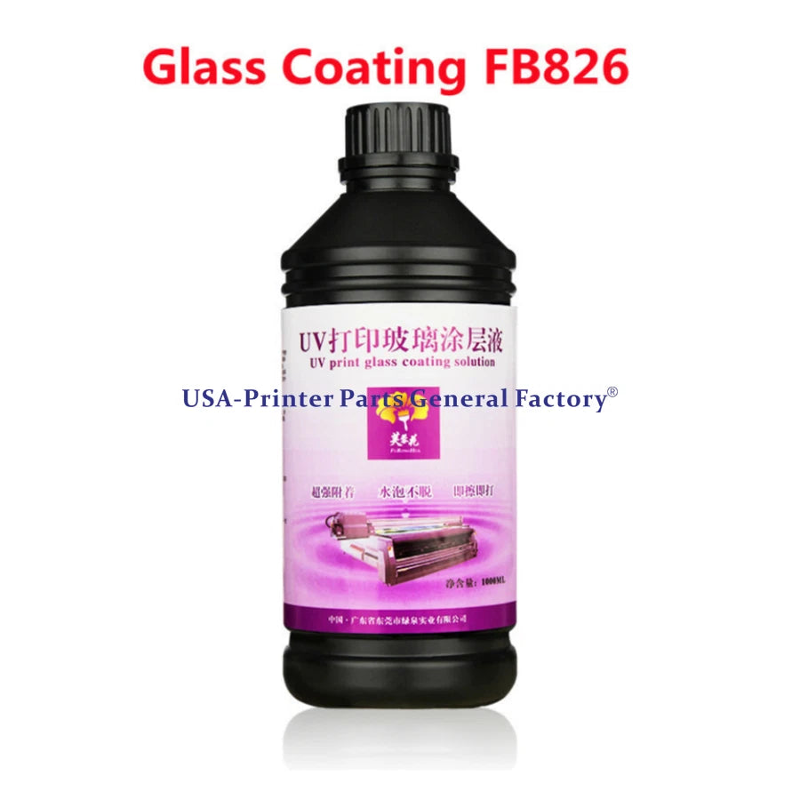 1000ML bottle UV Glass Coating Liquid Fits For UV Flat Printers High Quality