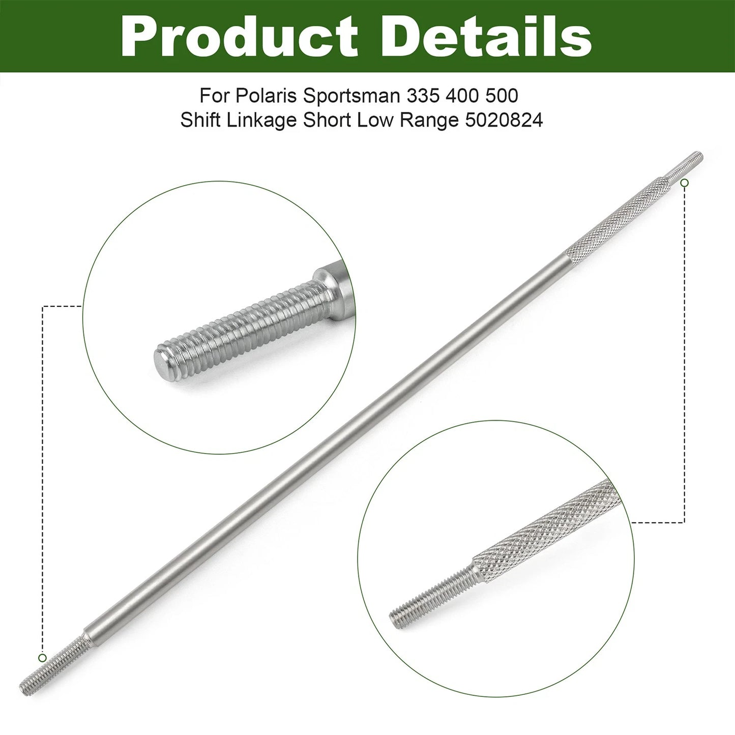 Low Range Shift Linkage Rod 5020824 For Polaris Sportsman 500 400 Silver