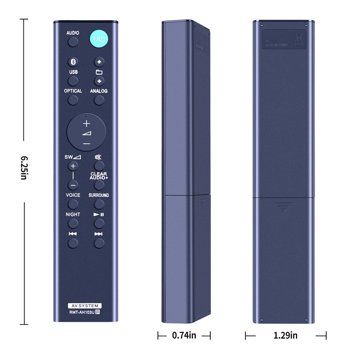 RMT-AH103U For Sony Sound Bar Remote Control HT-CT80 SA-CT80 HTCT80 SACT80